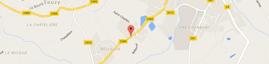 Carte Google Map du magasin ETS MURE - Rhône (69)