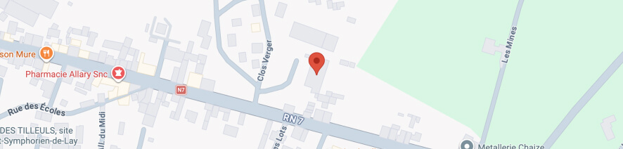 Carte Google Map du magasin Marcigny Motoculture, Saint-Symphorien-de-Lay (42) Regny